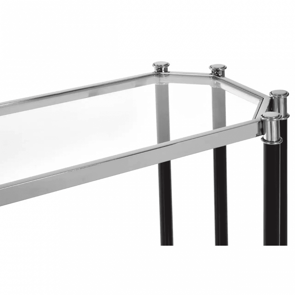 Verdi Silver Chrome Console Table