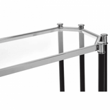 Verdi Silver Chrome Console Table
