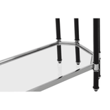 Verdi Silver Chrome Console Table