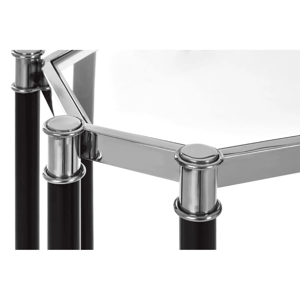 Verdi Silver Chrome Console Table