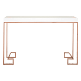 Inspire Console Table With Rose Gold Legs