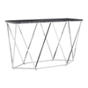 Inspire Rectangular Black Marble Console Table