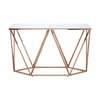 Inspire Rectangular Champagne Console Table