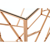Inspire Rose Gold Geometric Console Table