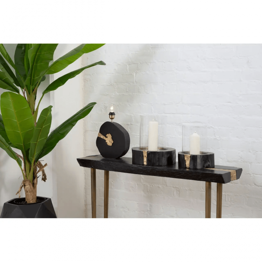Ravenna Console Table With Black Top