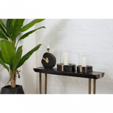 Ravenna Console Table With Black Top