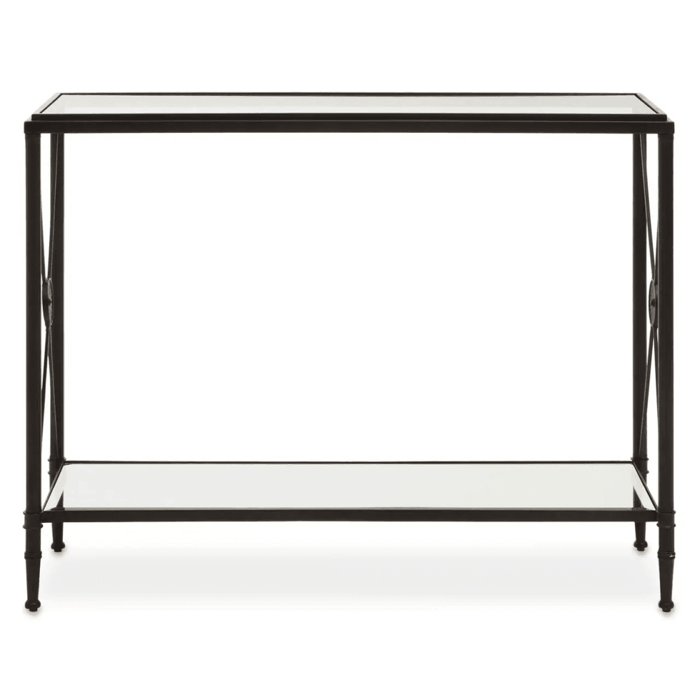 Vertex Console Table With Black Finish Frame