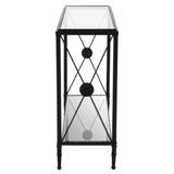 Vertex Console Table With Black Finish Frame