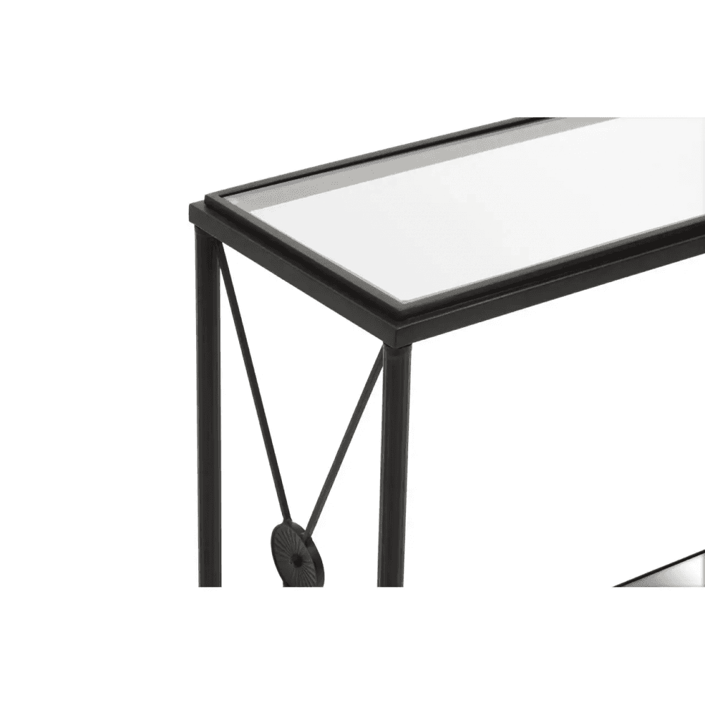 Vertex Console Table With Black Finish Frame