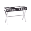 Lancaster Townhouse Black And White Genuine Cowhide Console Table