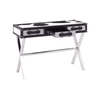 Lancaster Townhouse Black And White Genuine Cowhide Console Table
