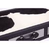 Lancaster Townhouse Black And White Genuine Cowhide Console Table