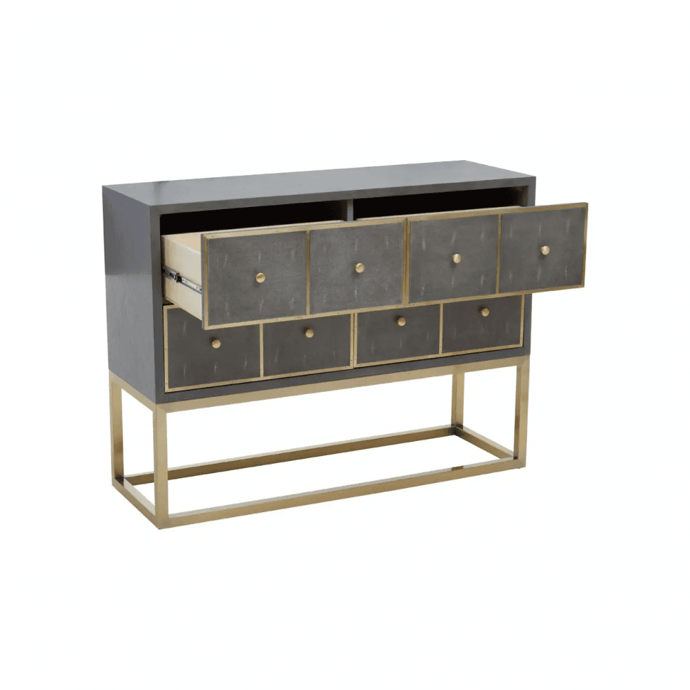 Deskin Four Drawer Console Table