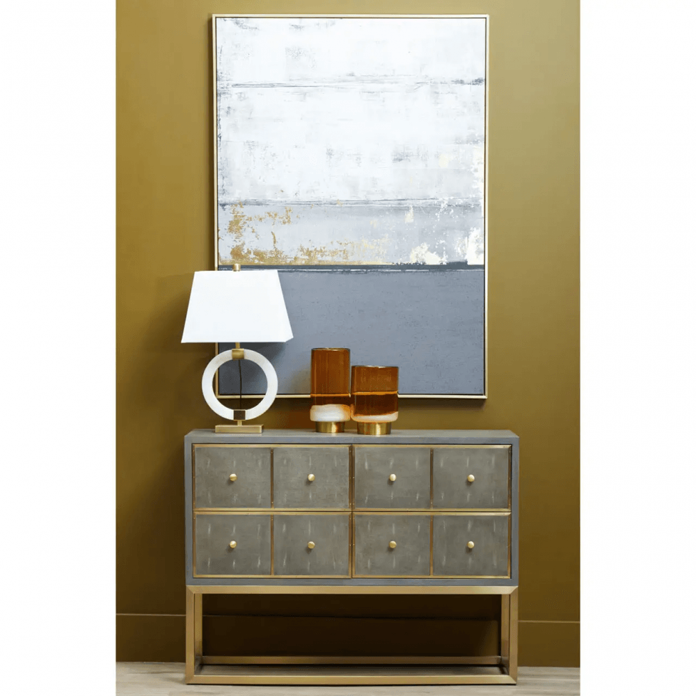Deskin Four Drawer Console Table
