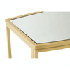 Arista Gold Finish Console Table With Mirror