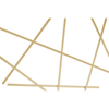 Arista Gold Finish Console Table With Mirror Top