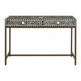 Meridian Console Table With Gold Finish Legs