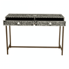 Meridian Console Table With Gold Finish Legs