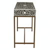 Meridian Console Table With Gold Finish Legs
