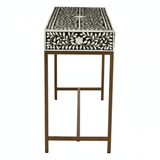 Meridian Console Table With Gold Finish Legs