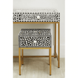 Meridian Console Table With Gold Finish Legs