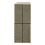 Meridian Bone Inlay Stripe Design Console Table