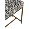 Meridian Console Table With Gold Finish Legs