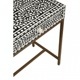 Meridian Console Table With Gold Finish Legs