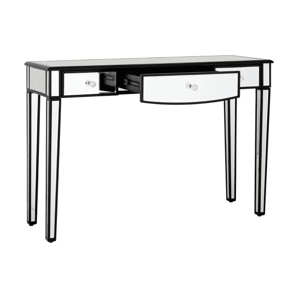 Sylvie Gwenda Console Table With Mirrored Frame