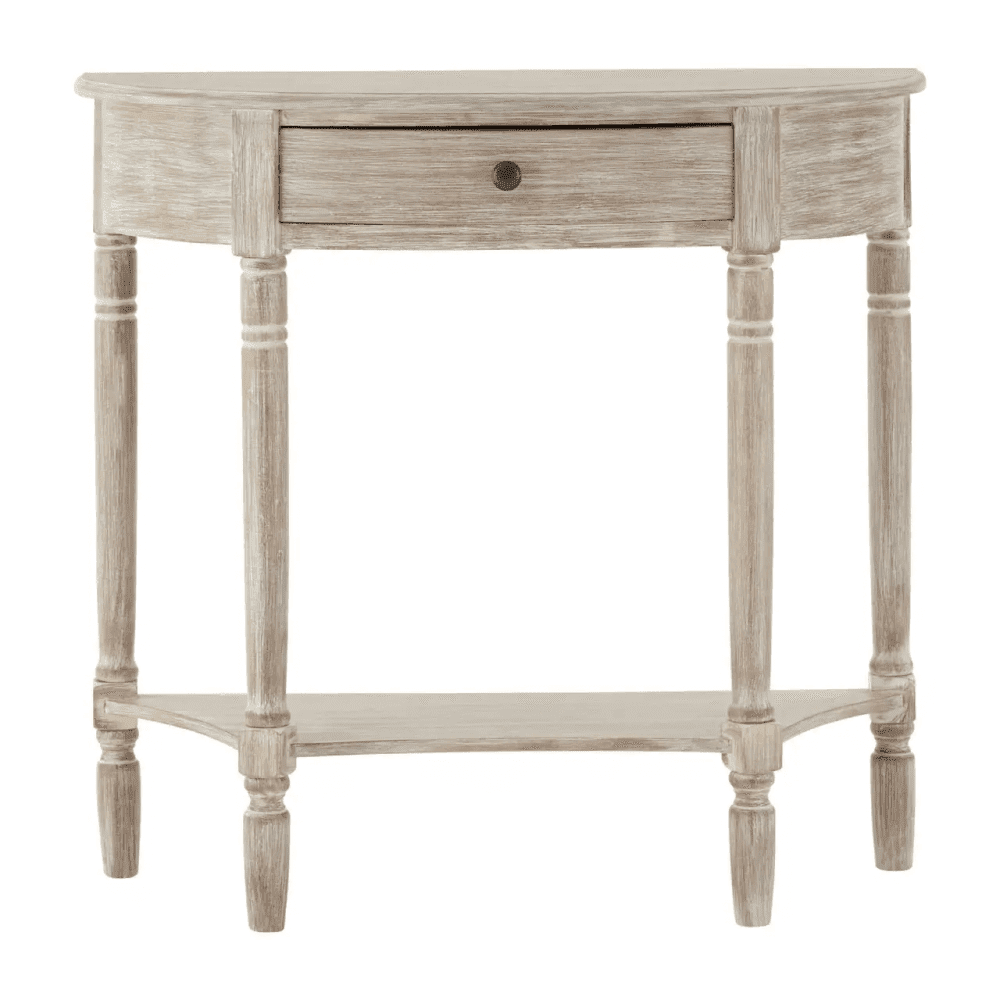 Lancaster Half Moon 1 Drawer Console Table