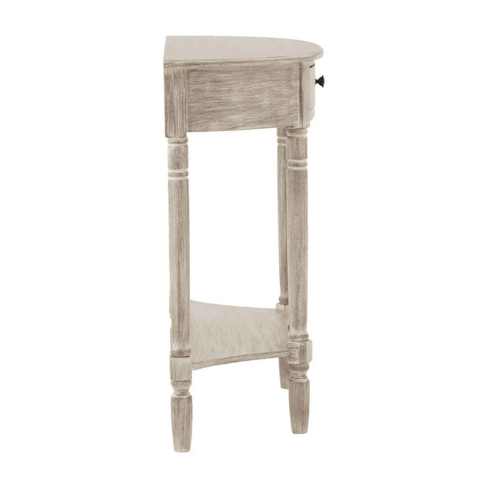 Lancaster Half Moon 1 Drawer Console Table