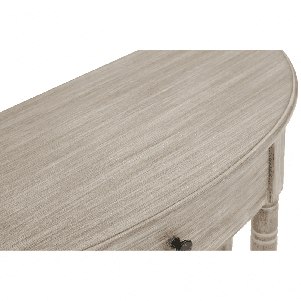 Lancaster Half Moon 1 Drawer Console Table