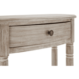 Lancaster Half Moon 1 Drawer Console Table