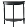 Lancaster Half Moon Black Console Table