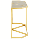 Sterling Black Tempered Glass Console Table