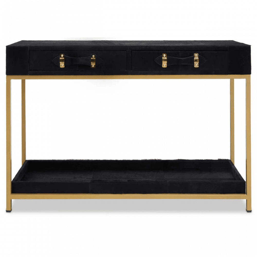 Lancaster Townhouse Hair On Hide Console Table