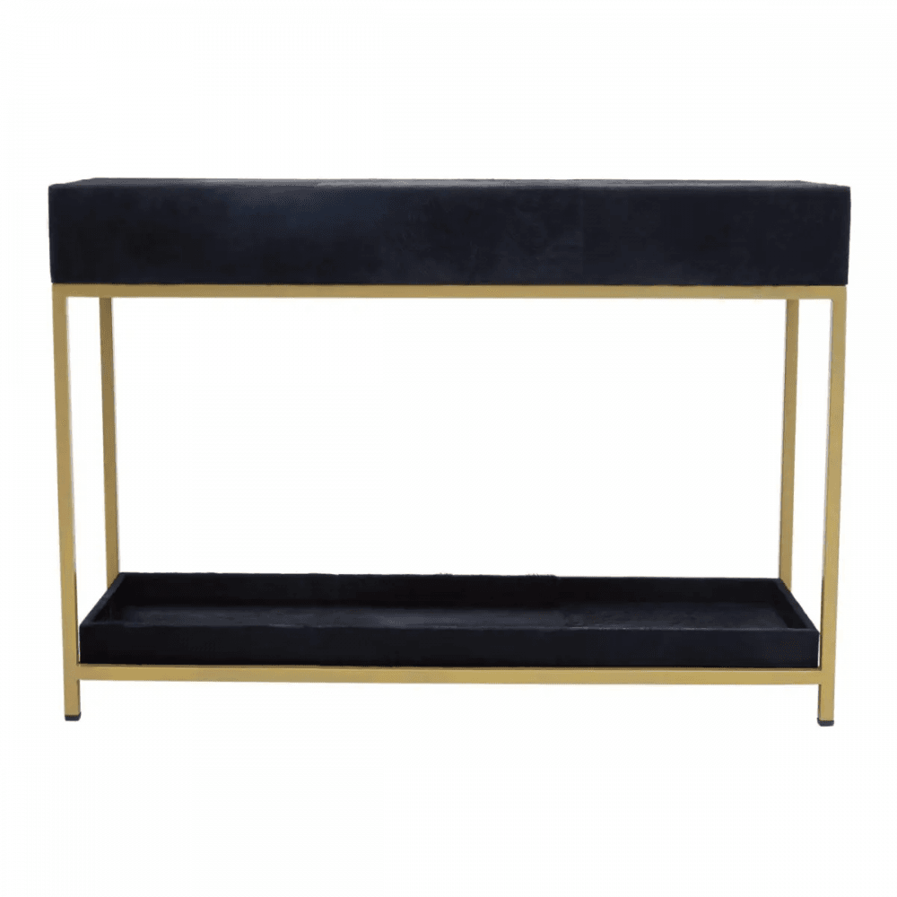 Lancaster Townhouse Hair On Hide Console Table