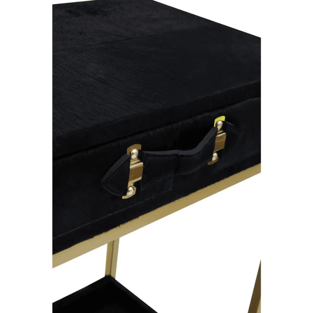 Lancaster Townhouse Hair On Hide Console Table