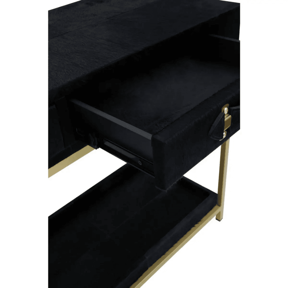 Lancaster Townhouse Hair On Hide Console Table