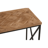 Beckford Console With Natural Parquet Top