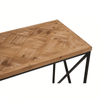 Beckford Console With Natural Parquet Top
