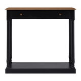Arden 1 Drawer Black Console Table
