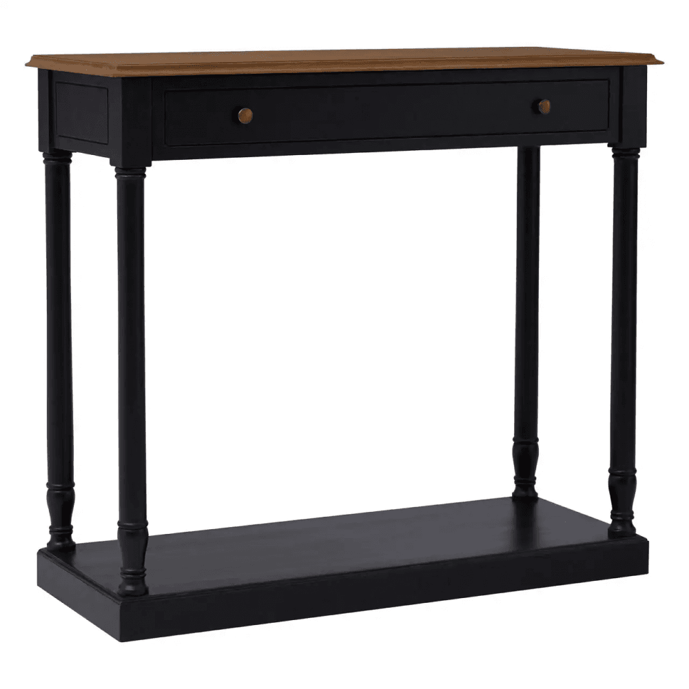 Arden 1 Drawer Black Console Table