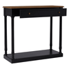 Arden 1 Drawer Black Console Table