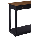 Arden 1 Drawer Black Console Table