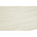 Elara Ivory White Marble Console Table