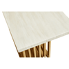 Elara Ivory White Marble Console Table
