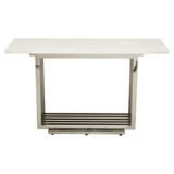 Elara White Marble Console Table