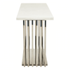 Elara White Marble Console Table