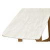 Elara White Marble Console Table With Brushed Gold Base